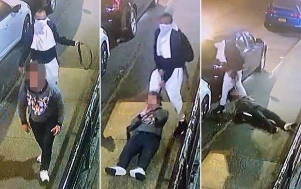 A man was caught on video putting a belt around a woman's neck and dragging her between two cars wher<em></em>e he sexually assaulted her in the Bronx on May 1, 2024.