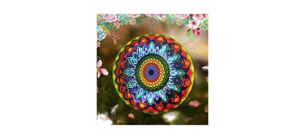 Fo<em></em>nmy Mandala 12-Inch Wind Spinner