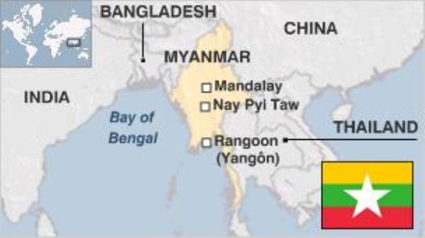 Map of Myanmar