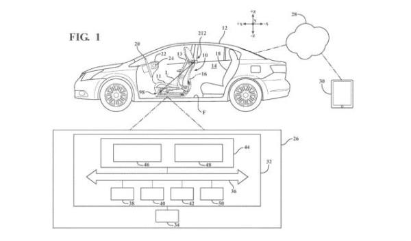 Toyota kinetic seat patent image