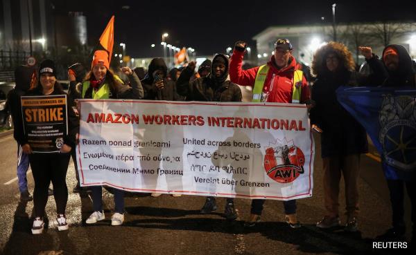 Amazon Workers In Europe Protest Against Company During Black Friday Sales