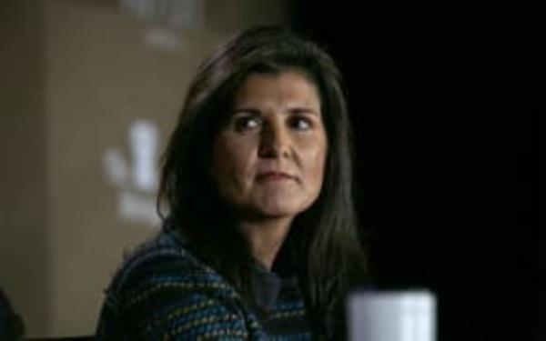 DES MOINES, IOWA - NOVEMBER 17: Republican presidential candidate former U.N. Ambassador Nikki Haley attends the Thanksgiving Family Forum at the downtown Marriott on November 17, 2023 in Des Moines, Iowa. The Christian faith ba<em></em>sed forum hosts three Republican Presidential candidates, Florida Governor Ron DeSantis, Vivek Ramaswamy, and Former US Ambassador Nikki Haley to speak on political issues.   Jim Vondruska/Getty Images/AFP (Photo by Jim Vo<em></em>ndruska / GETTY IMAGES NORTH AMERICA / Getty Images via AFP)