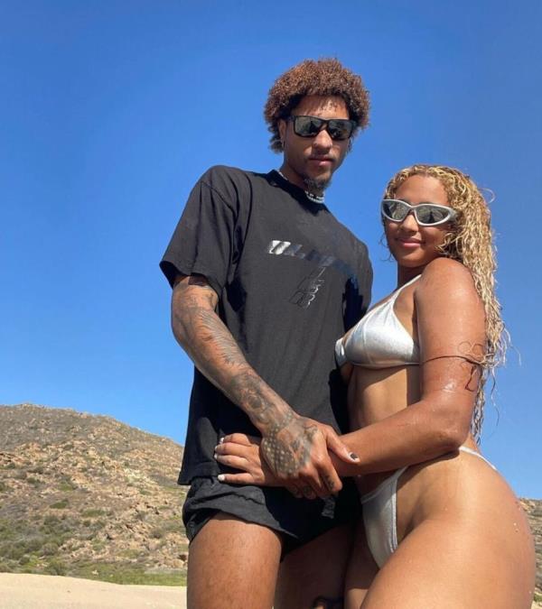 Kelly Oubre Jr. and his wife, Shylynn.