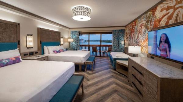 Guest rooms at Disney's Polynesian Village Resort.