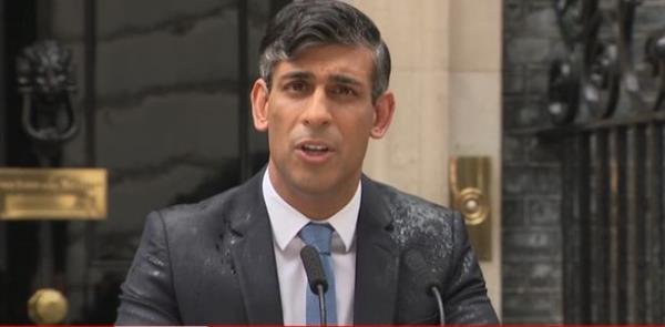 Rishi Sunak announces general election while at Downing Street on May 22