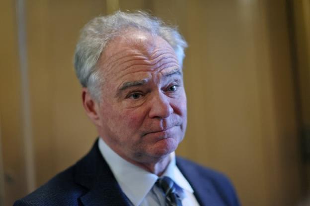 Closeup of senator Kaine