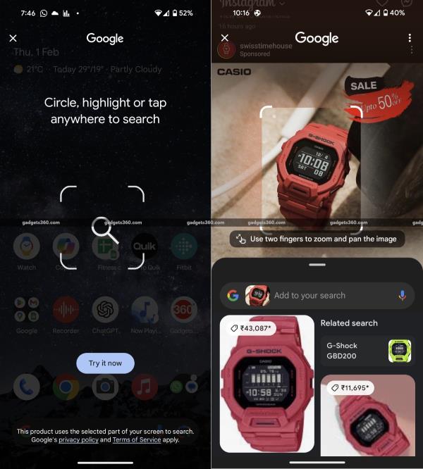 pixel 8 circle to search gadgets360 pixel circle to search