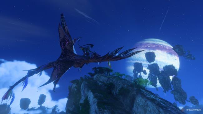 Soaring over the Clouded Forest on an ikran at night Avatar Fro<em></em>ntiers of Pandora