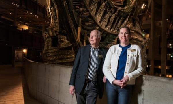 Magnus Olofsson and Jenny Lind at the Vasa Museum in Stockholm, Sweden.