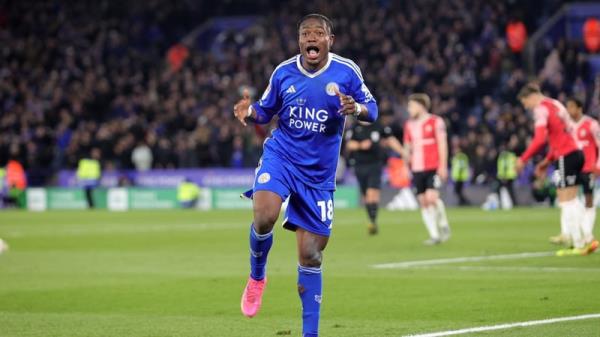 Abdul Fatawu took the matchball home after he fired a hat-trick in Leicester's victory