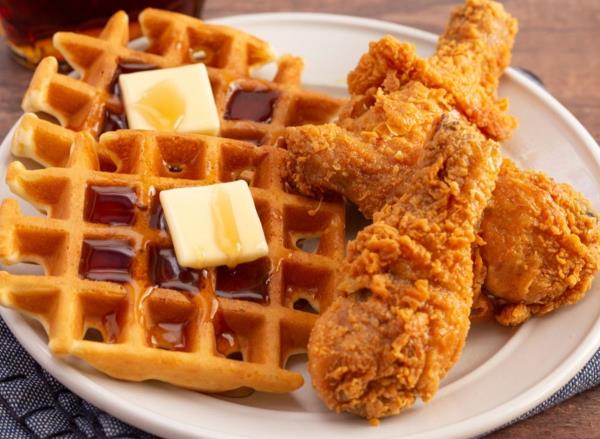 chicken and waffles