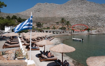 The location at Agia Marina resort wher<em></em>e the body of Michael Mosley was found