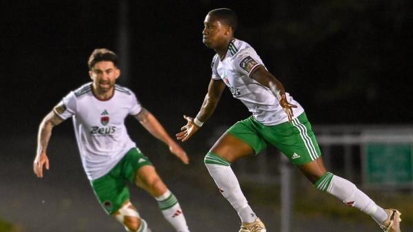 Malik Dijksteel got Cork City's promotion-clinching goal