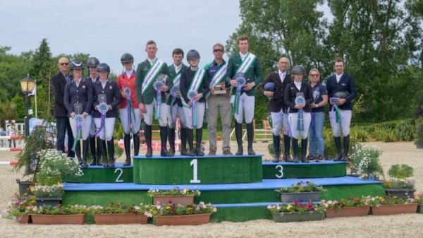 Irish Team l-r: Ian Cassells, Patrick Whelan, Jennifer Kuehnle, (Dag Albert – chef d'équipe) and Robbie Kearns.