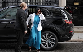 Shabana Mahmood, the Justice Secretary, arrives in Downing Street this morning 