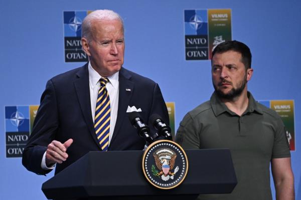 Biden's comments come a day after meeting with Ukrainian President Volodymyr Zelensky during the NATO summit in Vilnius, Lithuania.