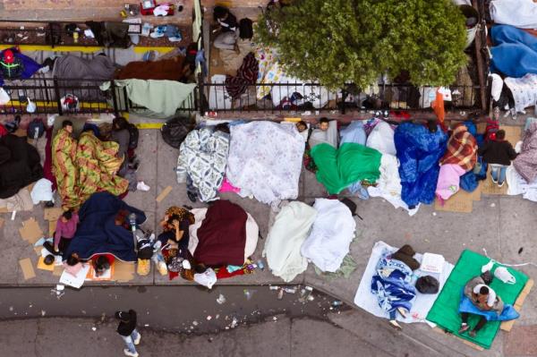 There are a total of 103,400 people in NYC shelters, with over 53,000 being migrants. 