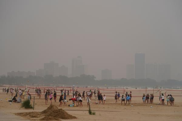 Chicago wildfire smoke