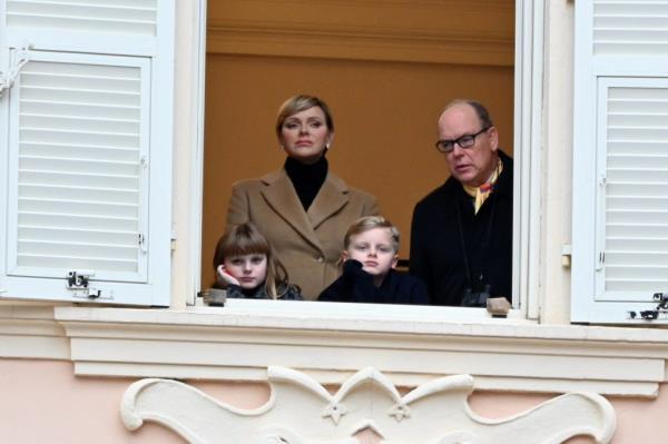 Albert II, Prince of Monaco, Prince Jacques of Monaco, Charlene, Princess of Monaco, Princess Gabriella of Monaco.