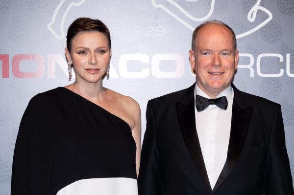 Princess Charlene of Mo<em></em>naco and Prince Albert II of Mo<em></em>naco attend the Gala Dinner for the F1 Grand Prix Of Monaco.