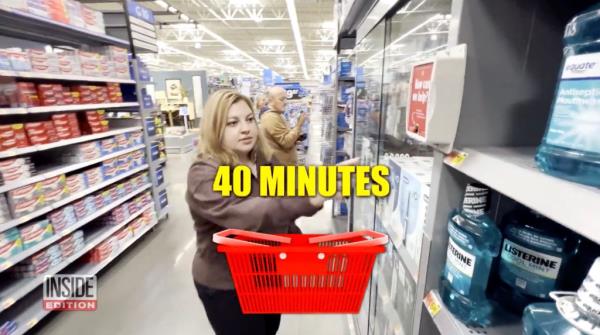 Reporters from Inside Edition visited a Walmart in New Jersey, wher<em></em>e they had to wait a total of 40 minutes for employee assistance to purchase just three items.