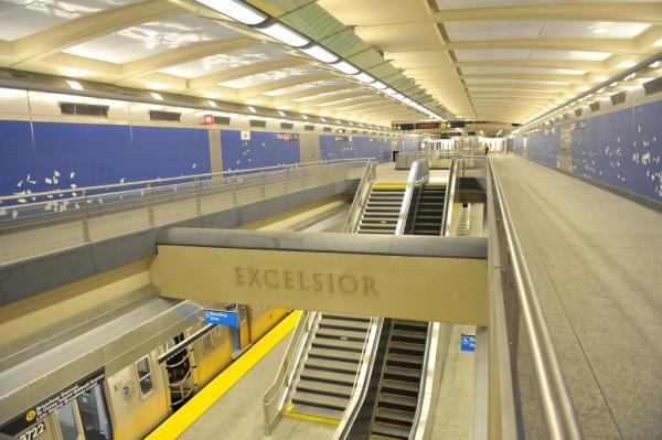 Part of a Second Avenue Subway station