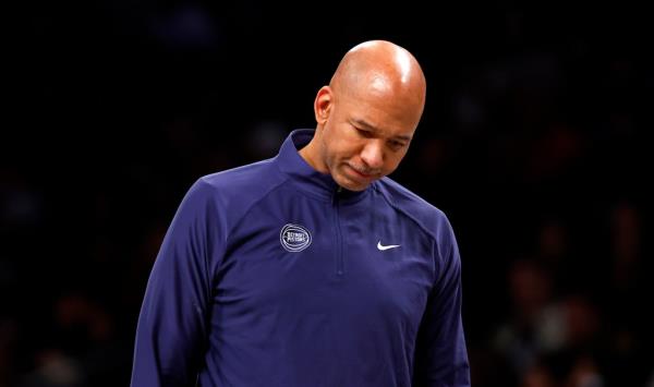 Pistons coach Mo<em></em>nty Williams reacts during the team's 26th straight loss on Dec. 23, 2023.