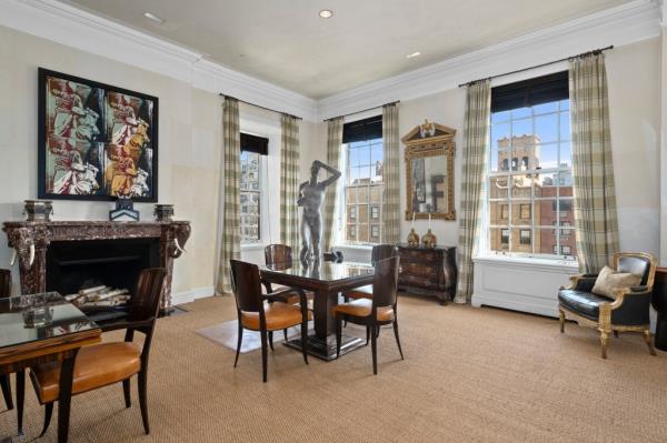 Interior of a dining area. 