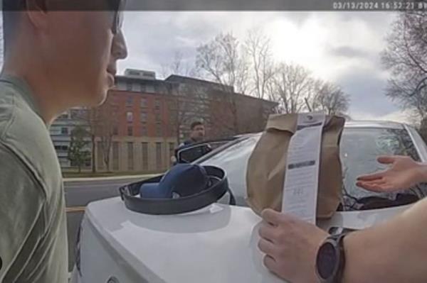 A George Mason University police sergeant arrested a DoorDash driver and then finished his food delivery.