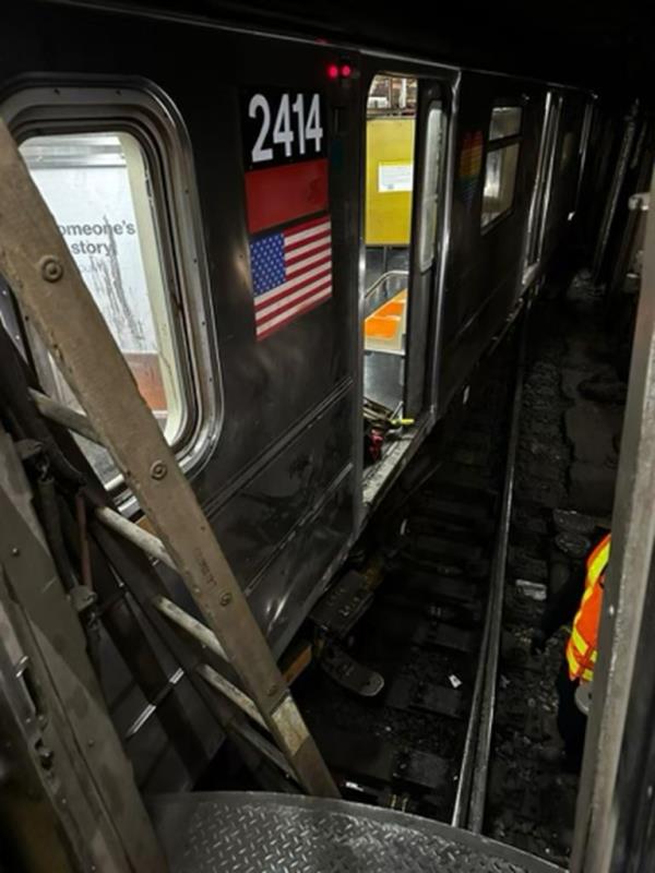 At least 24 injured after NYC subway trains collide, derail; service disruptions expected through morning