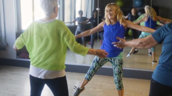 Denise teaching a class 