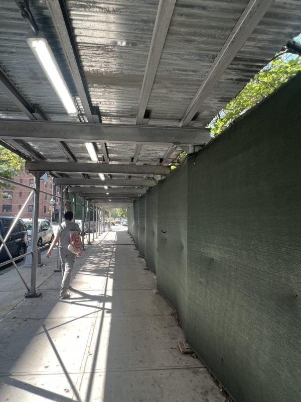 NYCHA buildings alone have six miles of sheds around them.