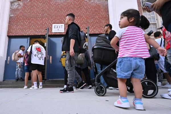 First Day of School for NYC Migrants kids