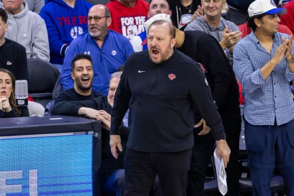 Tom Thibodeau ripped the officials after the Knicks' 125-114 Game 3 loss to the 76ers.