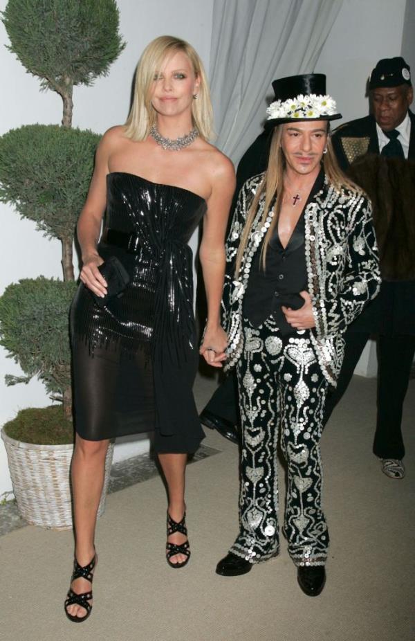 Charlize Theron and John Galliano