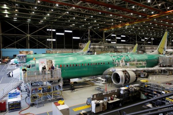 Boeing 737 MAX-9 under co<em></em>nstruction at the production facility in Renton, Washington, addressing quality-co<em></em>ntrol issues