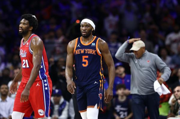 Precious Achiuwa was a team-high plus-11 in 20 minutes with four blocks in the Knicks' Game 4 win over the 76ers on April 28, 2024. 