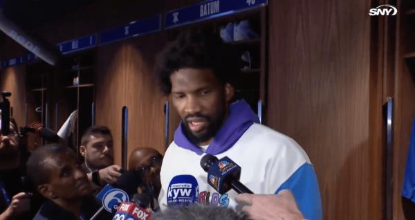 Joel Embiid blasted 76ers fans after the team's Game 4 loss to the Knicks on April 28, 2024.