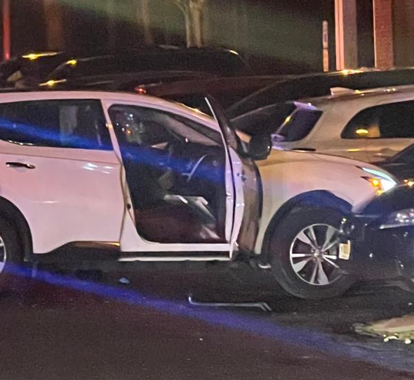 Dwumfour's car crashed into a couple of parked vehicles following the shooting.