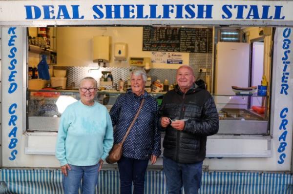 John and Anne Baker and Tina Allen - People's Postcode Lottery winners