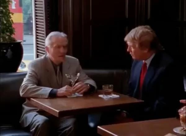 Do<em></em>nald Trump at a bar on Sex and the City