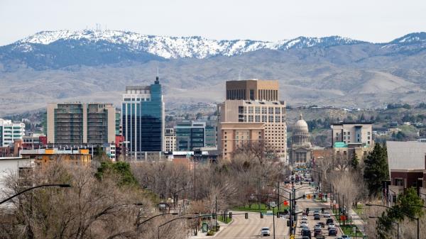 view of Boise Idaho and the capital building