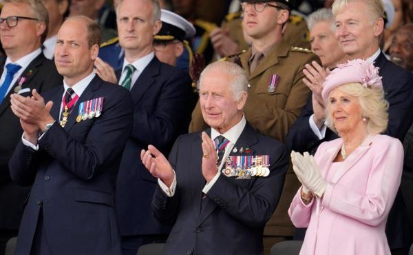 Prince William, King Charles, and Queen Camilla