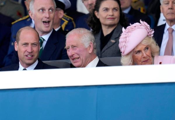 Prince William, King Charles, and Queen Camilla commemorate D-Day in England