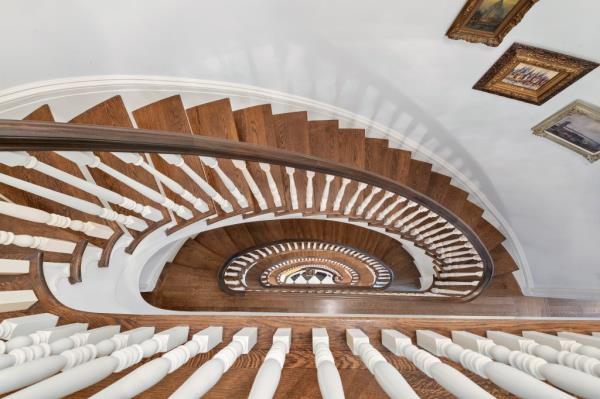 The stairs at the E. 68th St. townhouse rental. The home is on the market for $45,000 a month. 