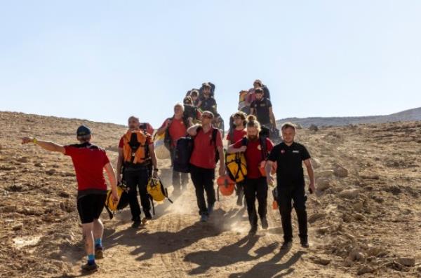 Rescuers arrive at a ba<em></em>se camp to take part in a rescue operation to reach U.S. caver Mark Dickey who fell ill and became trapped some 1,000 meters (3,280 ft) underground in Morca Cave, near Anamur in Mersin province, southern Turkey September 8, 2023. REUTERS/Umit Bektas