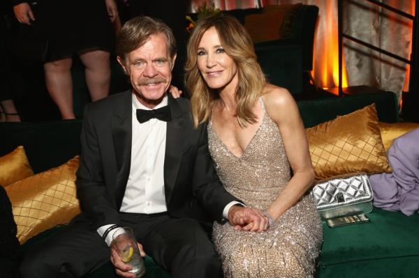 Felicity Huffman and husband William H. Macy at the Netflix 2019 Golden Globes After Party in LA.