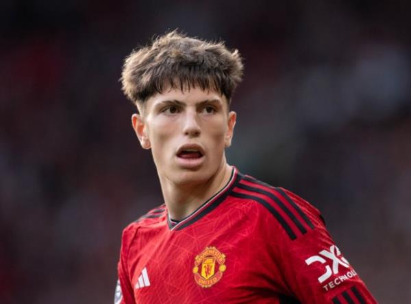 Manchester United player Alejandro Garnacho during a Premier League game