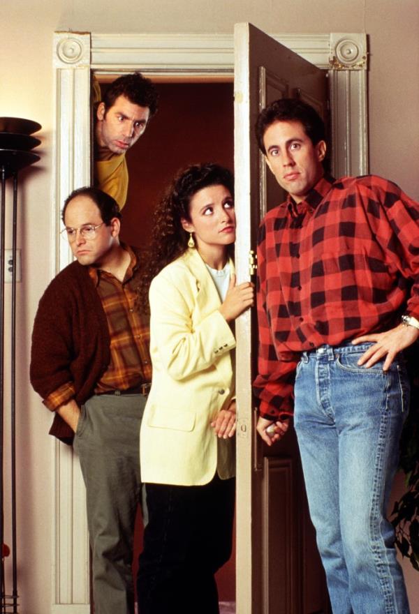 Jason Alexander, Michael Richards, Julia Louis-Dreyfus and Jerry Seinfeld in 