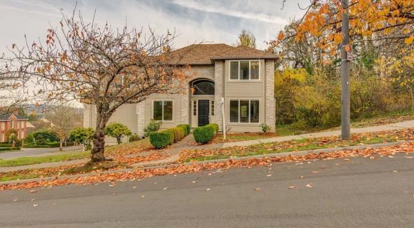 exterior of home in leafy suburb